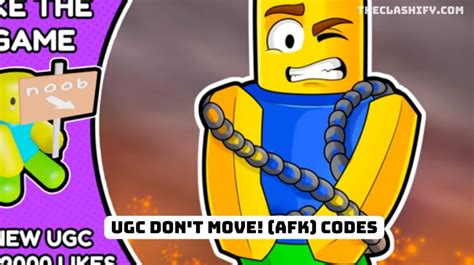 ugc don't move afk codes roblox